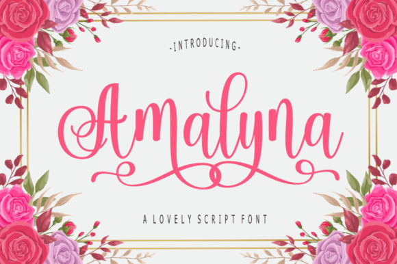 Amalyna: A Modern Script Font for Campaigns