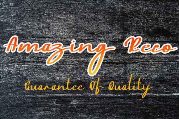Amazing Reco: A Premium Script Font for Web Design