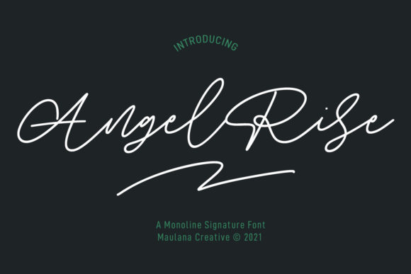 Angel Rise: A Timeless Handwritten Font for Crafters and Makers