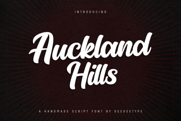 Auckland Hills: A Bold Handwritten Font for Web Design