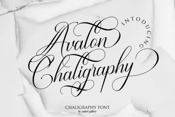 Avalon Chaligraphy: A Refined Script Font for Modern Marketing and Digital Design