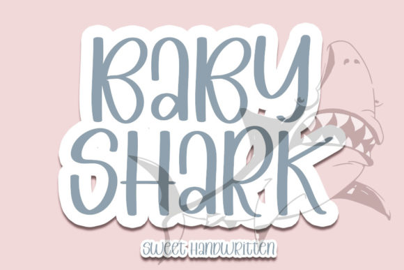 Baby Shark: A Whimsical Handwritten Font for Modern Web Design