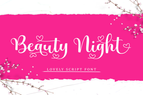 Beauty Night: A Romantic Script Font for Your Brand