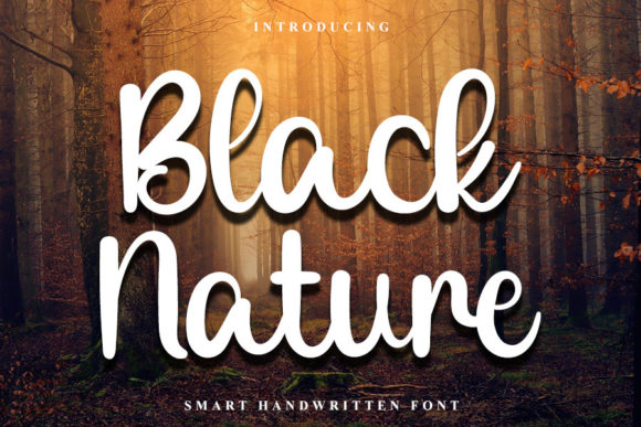 Black Nature: A Handwritten Font for Makers