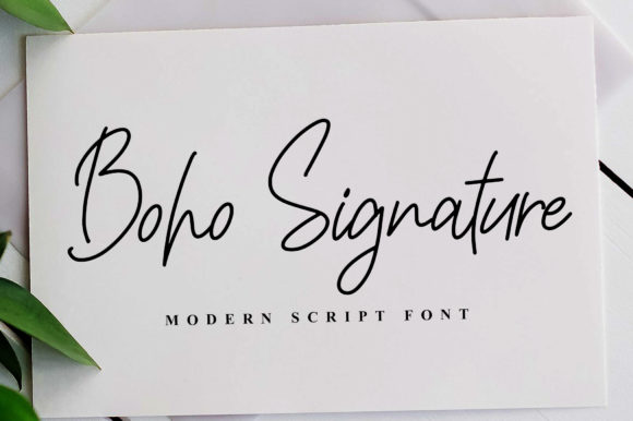 Boho Signature: The Perfect Script Font for Small Business
