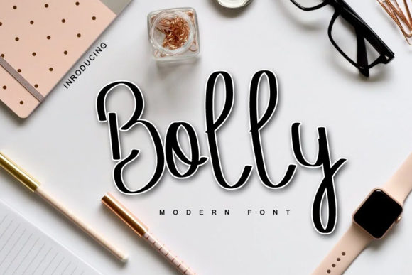 Bolly: A Refined Script Font for Elegant Editorial Design