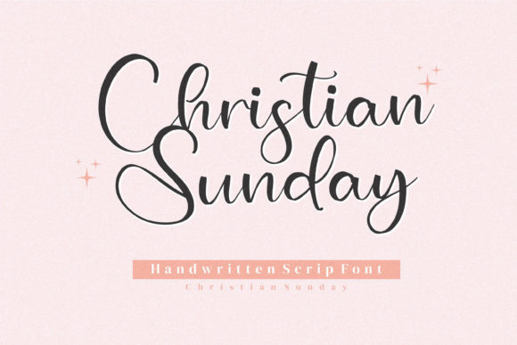 Christian Sunday: An Elegant Script Font for Crafters