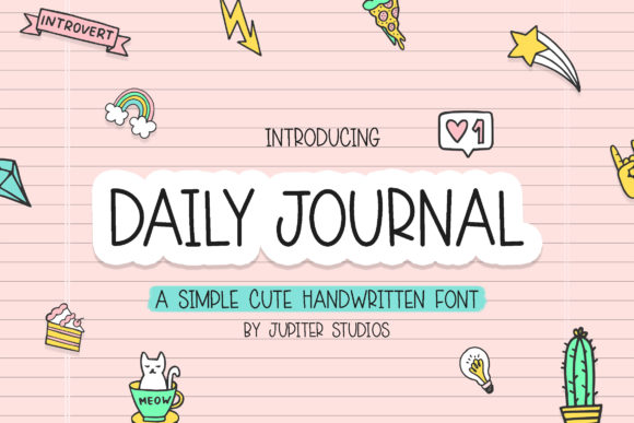 Daily Journal: A Handwritten Font for Editorial Design