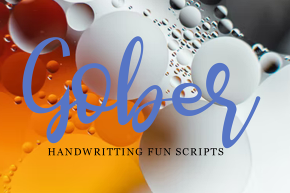 Gober: A Stylish Script Font for Your Brand