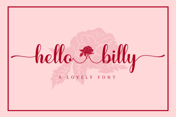 Hello Billy: A Modern Handwritten Font for Editors