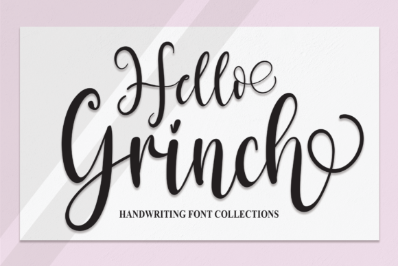 Hello Grinch: A Bold Handwritten Font for Crafters