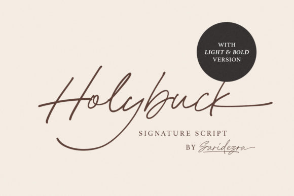 Holybuck: A Modern Script Font for Impactful Digital Branding