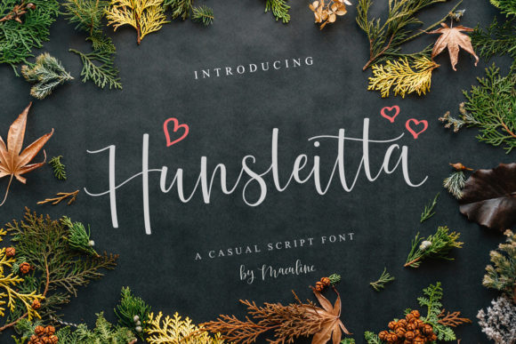 Hunsleitta: A Whimsical Script Font for Small Business