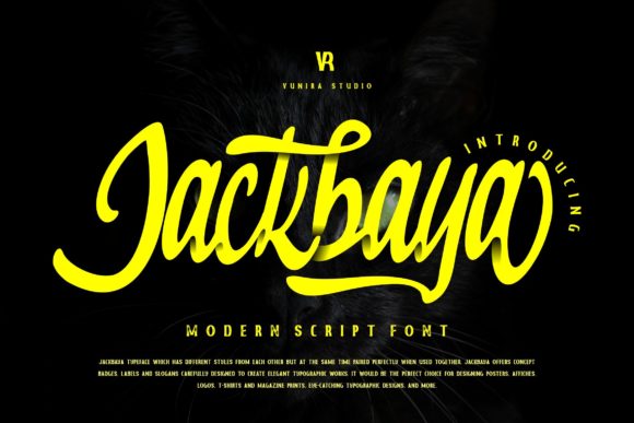 Jackbaya: A Refined Script Font for Elegant Editorial Design