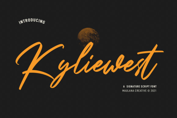Kyliewest Signature: A Delicate Script Font for Makers