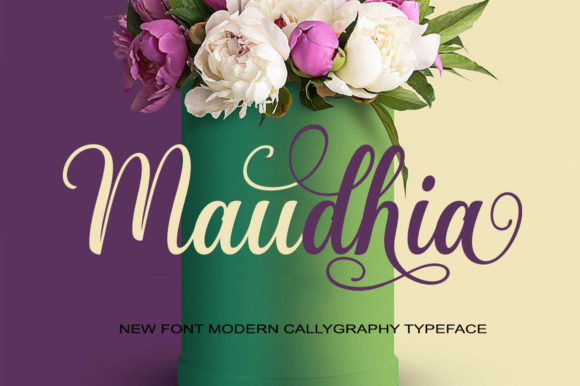 Maudhia: A Script Font That Elevates Digital Design and Brand Identity