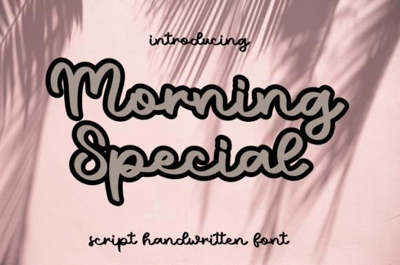 Morning Special: A Sweet Script Font That Elevates Small Business Branding