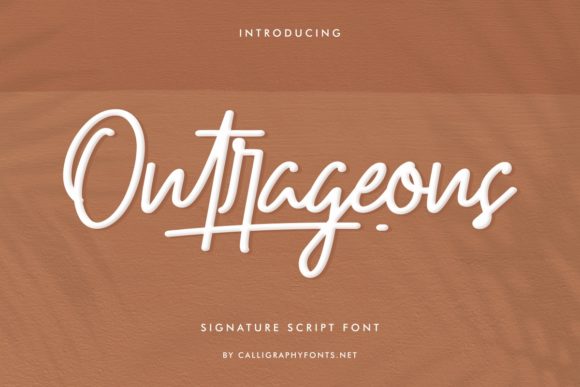 Outrageous: A Radiant Script Font for Web Design