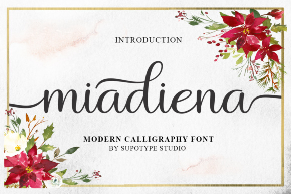 Reviewing Miadiena: A Swashy Script Font for Editorial Design