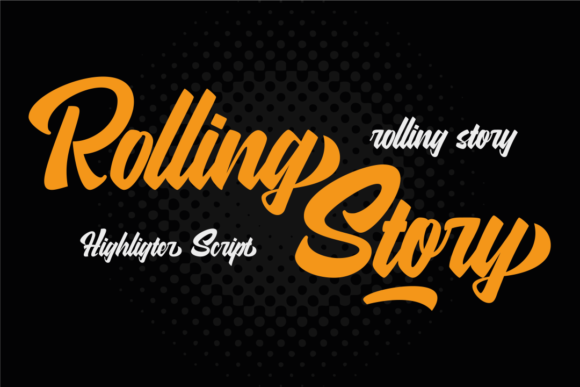Rolling Story: A Retro Script Font for Brand Identity
