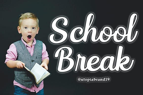School Break: A Handwritten Font for Editorial Design
