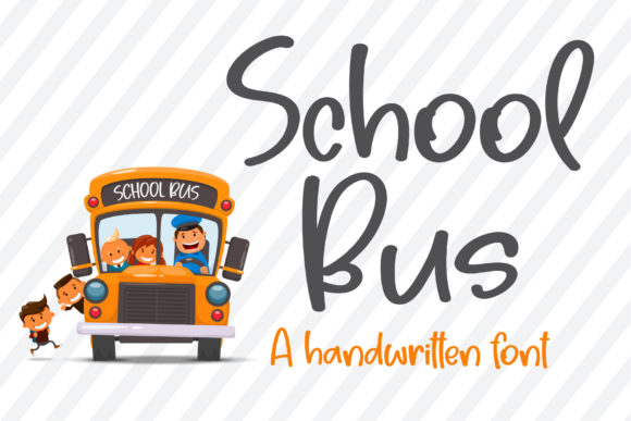School Bus: A Handwritten Font That Brings Personality to Editorial Design