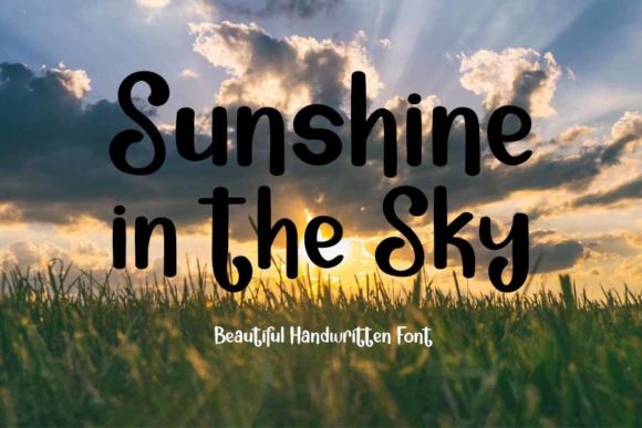 Sunshine in the Sky: A Script Font That Brings Warmth to Your Brand