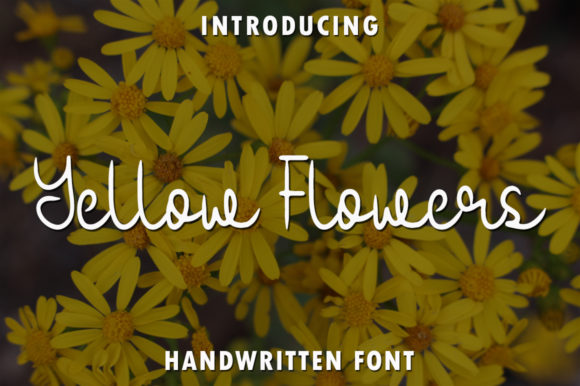 Yellow Flowers: A Premium Script Font for Campaigns